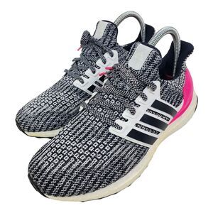 ADIDAS Shoes ULTRABOOST 4.0 J Womens Size 6.5 Black Pink Running Sneaker B43508